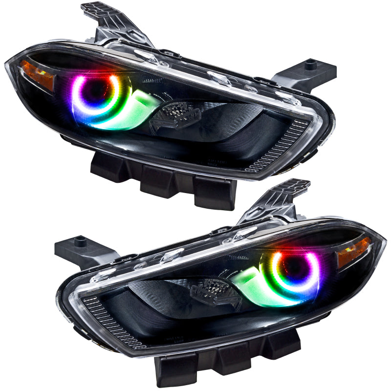 ORACLE Lighting Oracle 13-16 Dodge Dart SMD HL - Black - Halogen - ColorSHIFT w/o Controller