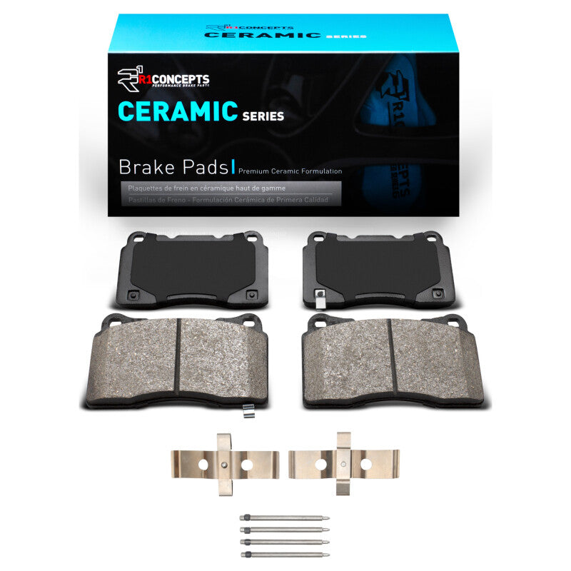 R1 Concepts R1 14-17 Dodge Viper Front/Rear Ceramic Pads & Hardware Kit