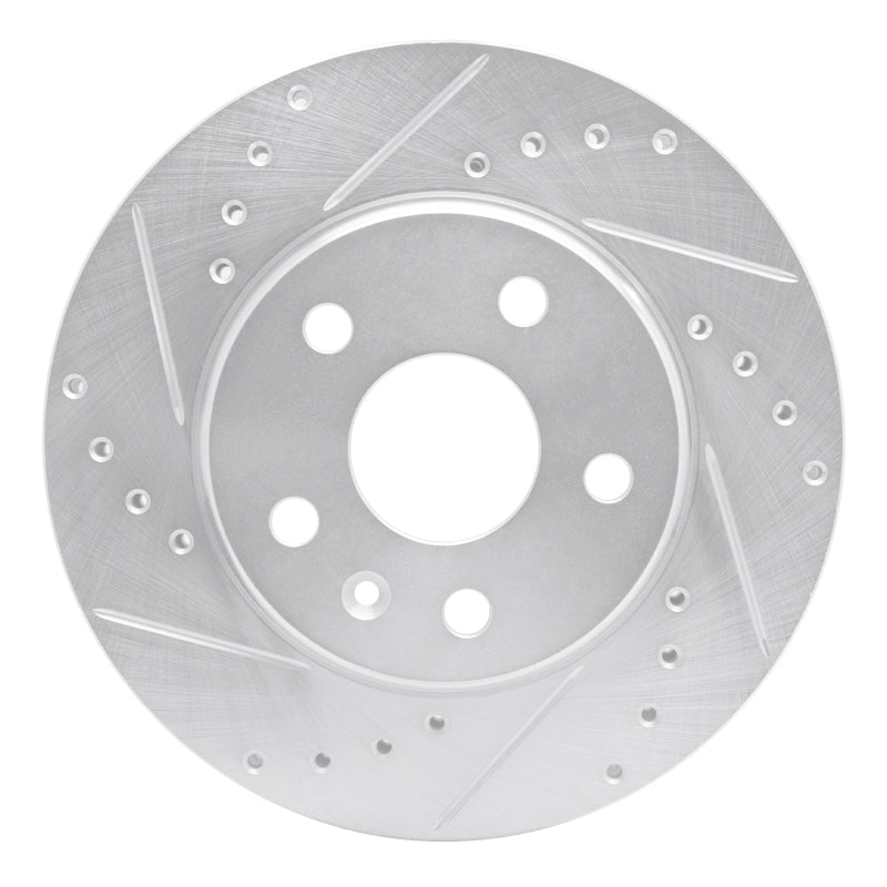 R1 Concepts R1 11-16 Buick LaCrosse Front Left Drilled & Slotted Silver Brake Rotor