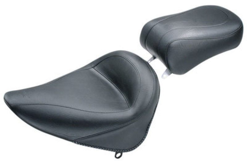 Mustang Motorcycle Mustang 84-06 Harley Standard Rear Tire Standard Touring Passenger Seat - Black