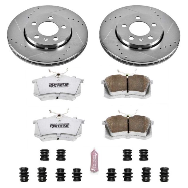 PowerStop Power Stop 00-06 Audi TT Quattro Rear Z26 Street Warrior Brake Kit