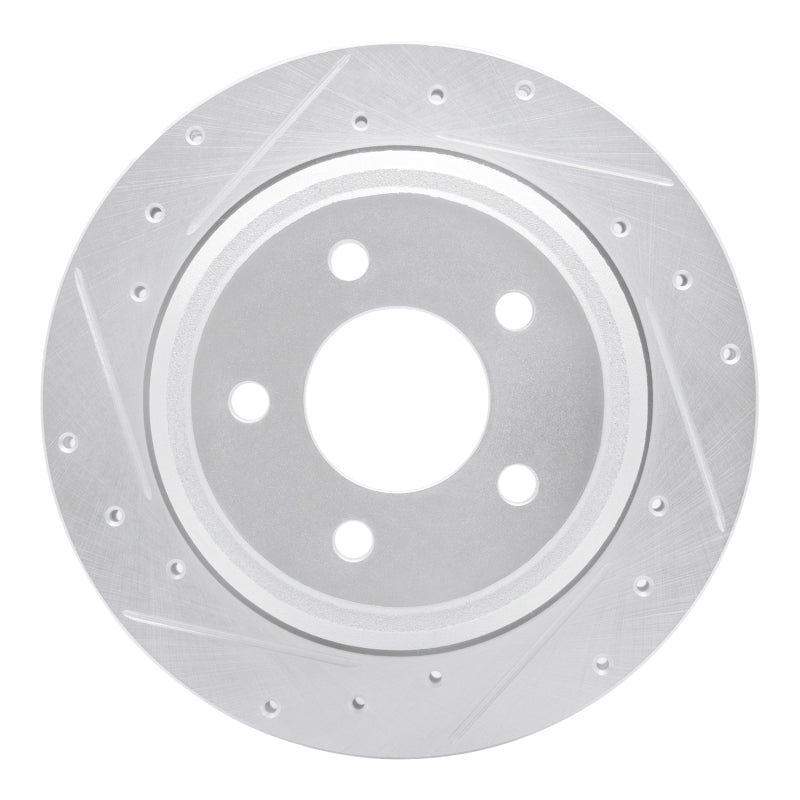 R1 Concepts R1 10-11 Ford Ranger (USA/Canada) Rear Left Drilled & Slotted Silver Brake Rotor