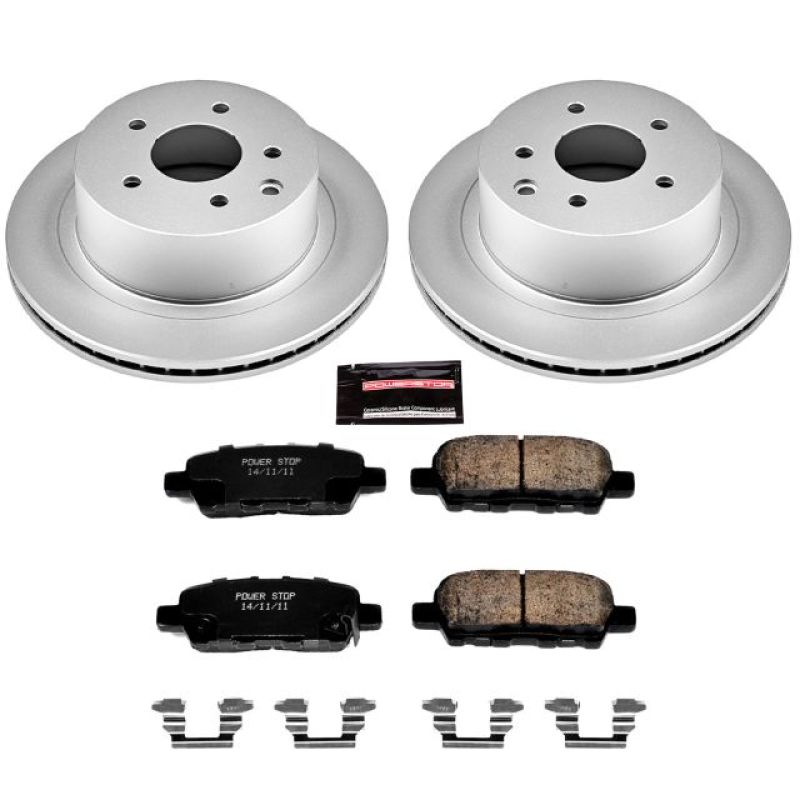 PowerStop Power Stop 11-19 Nissan Leaf Rear Z17 Evolution Geomet Coated Brake Kit