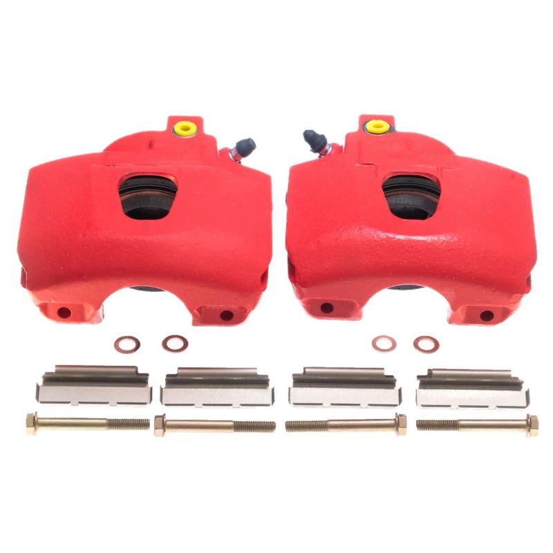 PowerStop Power Stop 94-96 Ford Bronco Front Red Calipers - Pair