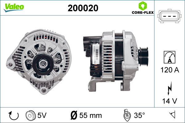 VALEO VAL200020 Alternator