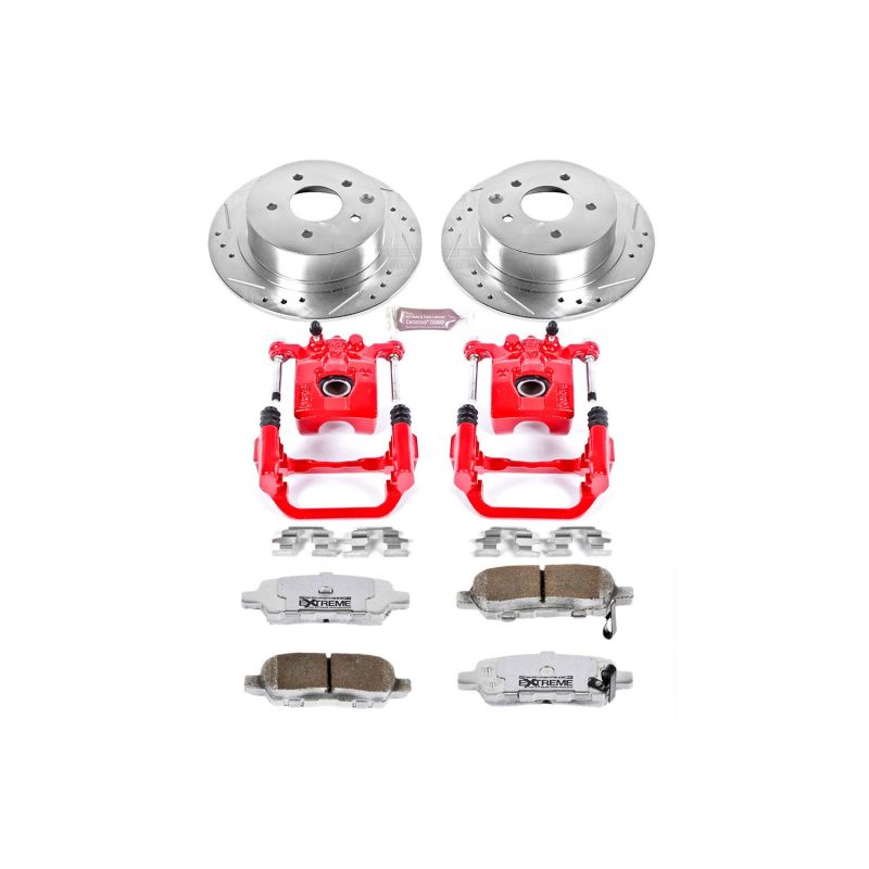 PowerStop Power Stop 02-06 Nissan Altima Rear Z26 Street Warrior Brake Kit w/Calipers