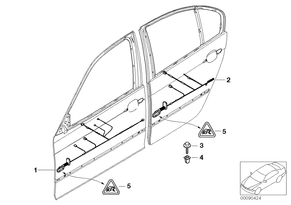 Genuine BMW 61139147289 E71 E72 E70 Slider (Inc. X5)