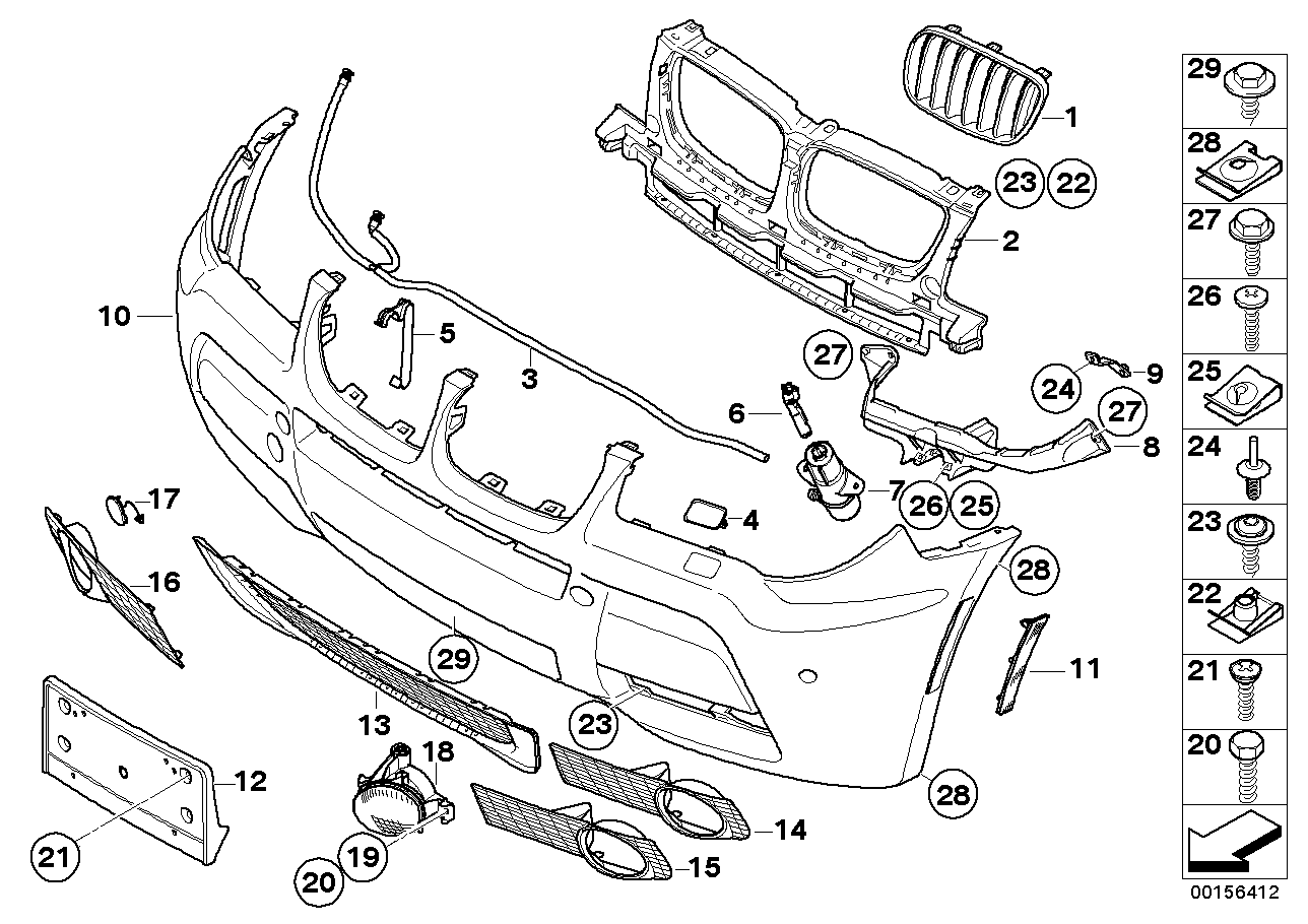 Genuine BMW 51113436392 E83 TriCover, Bumper, Primed, Front (Inc. X3) | UK Car Parts