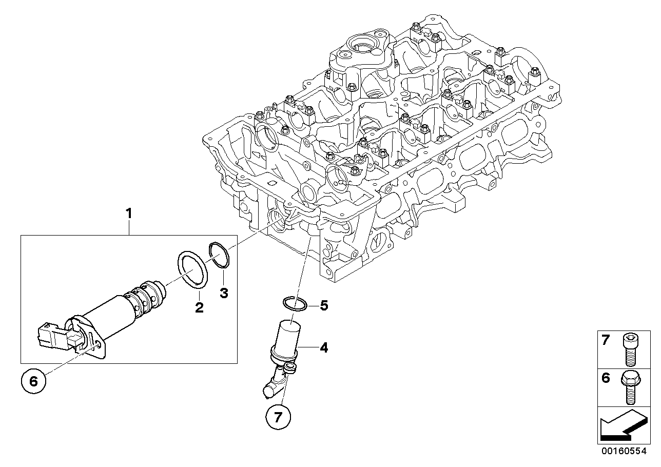 Genuine BMW 11367584115 E90 E92 Solenoid Valve (Solv) (Inc. 118i, 320i & 116i 2.0) |