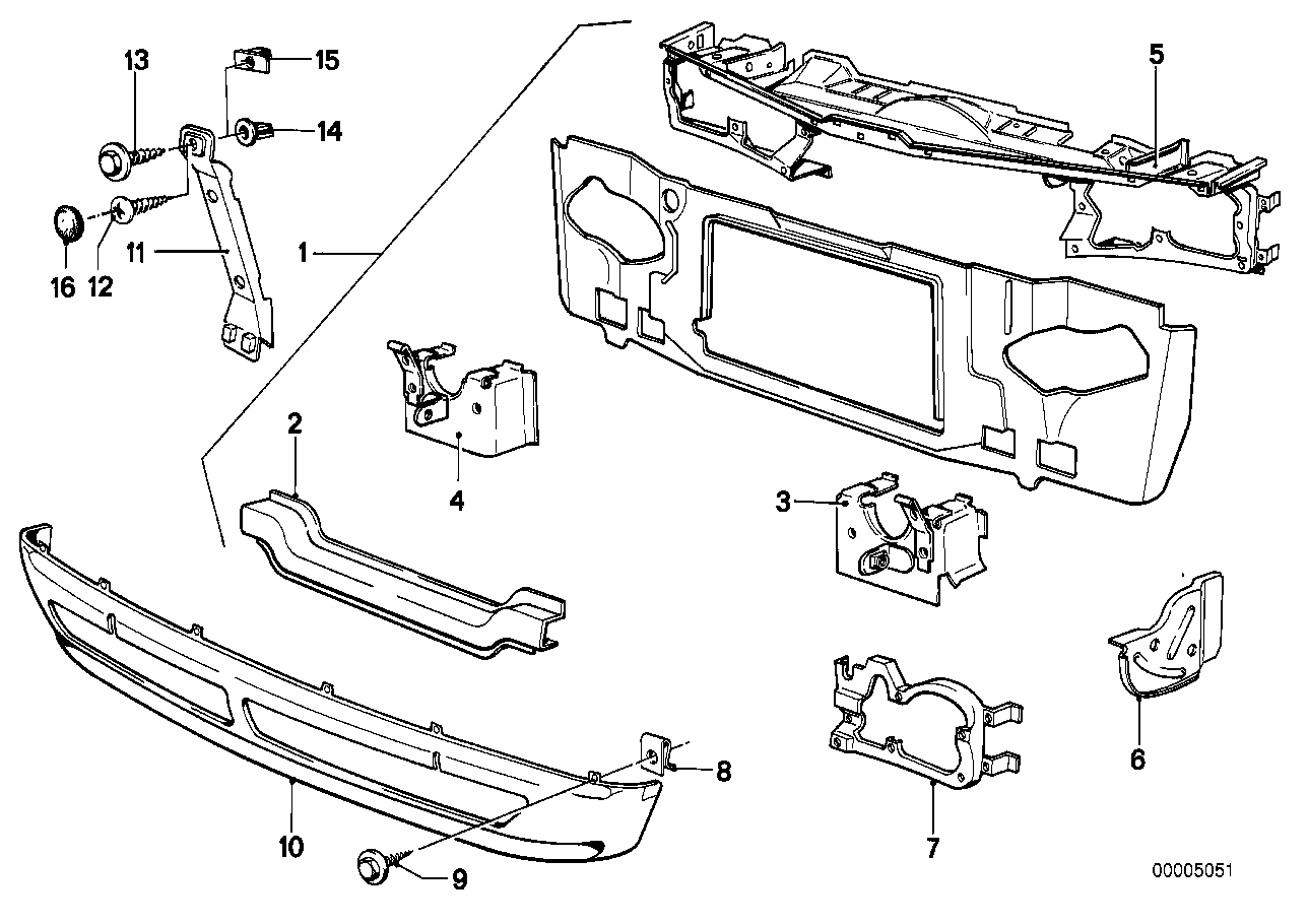 Genuine BMW 41111863003 E21 Support (Inc. 320i)