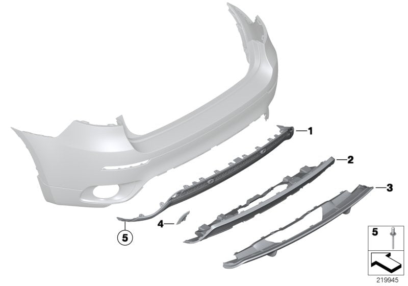 Genuine BMW 51122159367 E71 E72 Cover For Diffuser (Inc. X6)