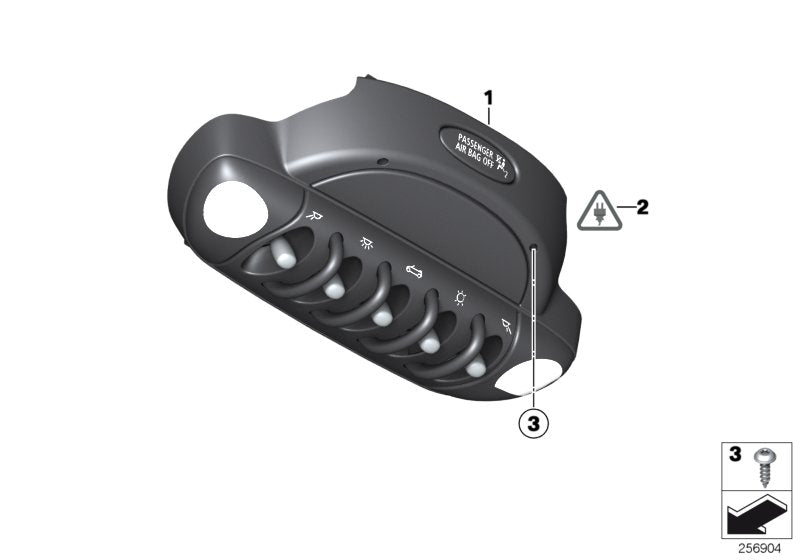 Genuine BMW 61313450545 Operating Unit For Roof (Inc. Cooper D 1.6, Cooper SD & Coop.S JCW) | UK Car Parts