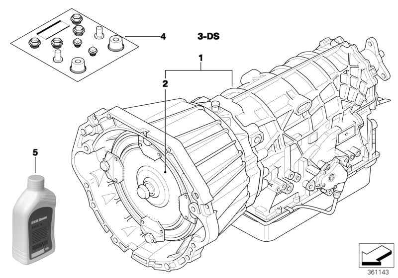 Genuine BMW 24401423307 E39 E38 Torque Converter N35 (Inc. 540i, 540iP & 740i) | UK Car Parts