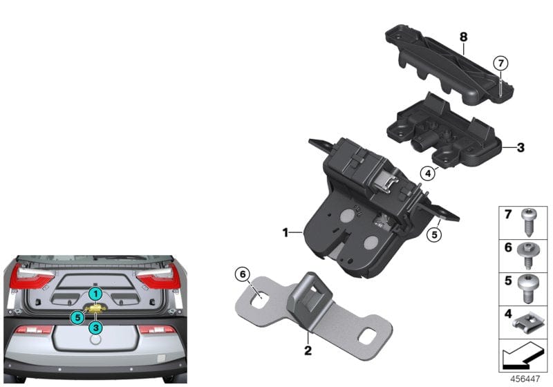 Genuine BMW 151007418954 Mount For Tailgate Button