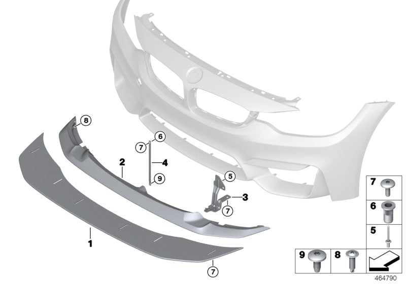 Genuine BMW 51118065281 Adapter For Front Splitter GTS (Inc. M4 GTS) | UK Car Parts