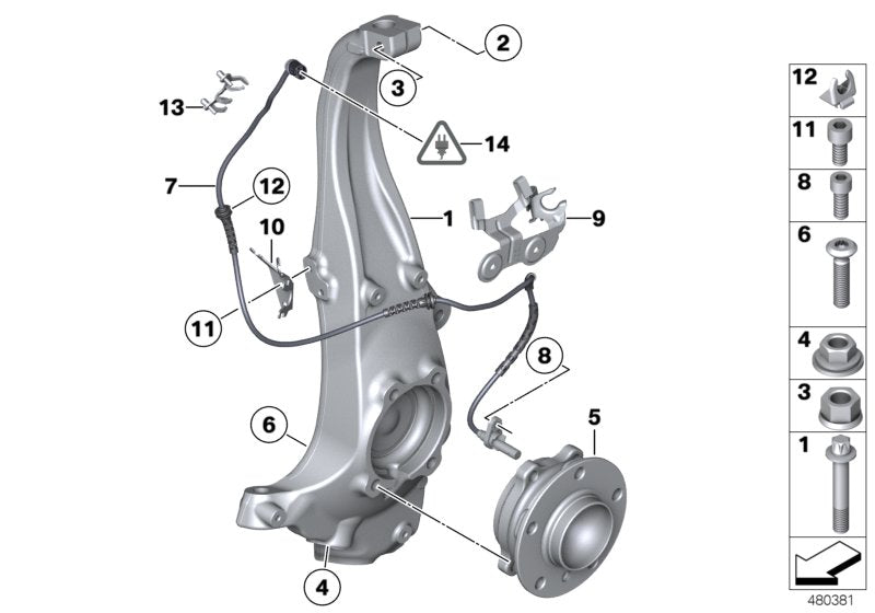 Genuine BMW 31216775767 Carrier, Left (Inc. 750i, Alpina B7L & 740Li)