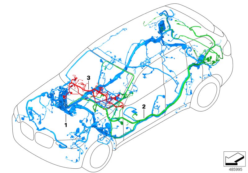 Genuine BMW 61112465566 G05 Audio Wiring Harness, Duplicate (Inc. X5) | UK Car Parts