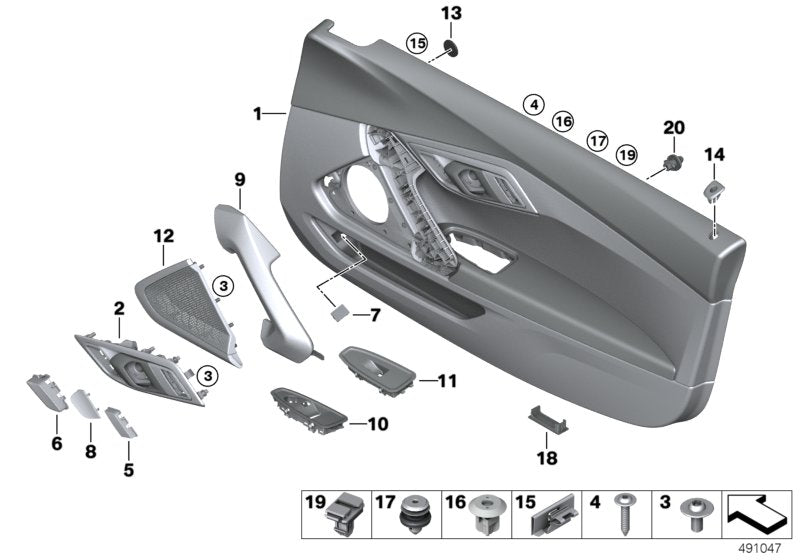 Genuine BMW 51417944309 G29 Cover Of Screw, Left ELFENBEINWEISS (Inc. Z4 M40i, Z4 30i & Z4 20i)