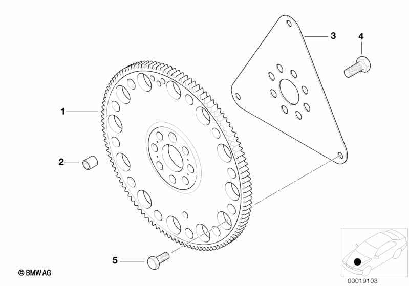 Genuine BMW 11227785674 Flywheel Automatic