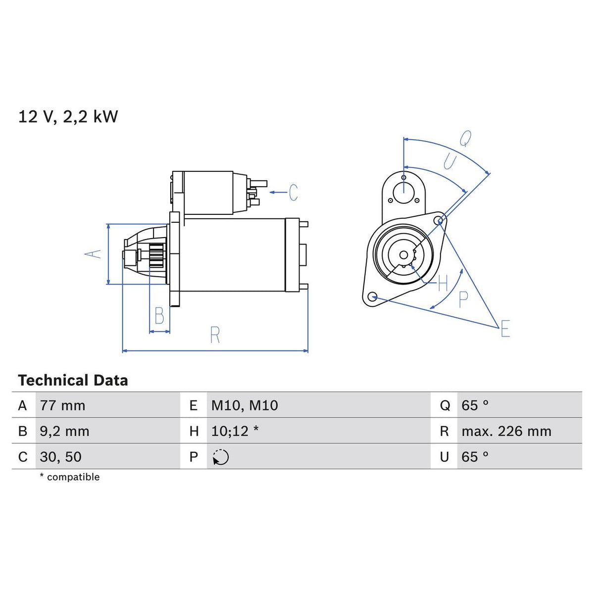 BOSCH 0986022740 Starter