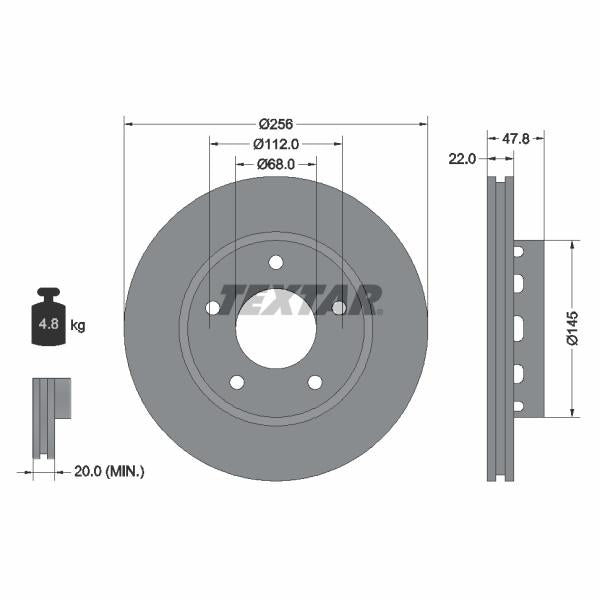 TEXTAR 92174205 Brake Disc