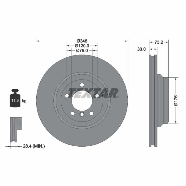 TEXTAR 92155305 Brake Disc