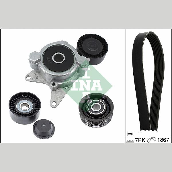 INA 529040110 V-Ribbed Belt Set