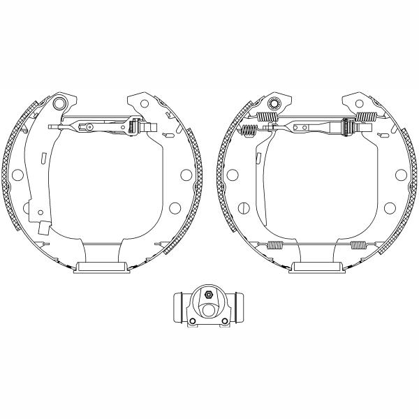 TEXTAR 84056602 Brake Shoe Set