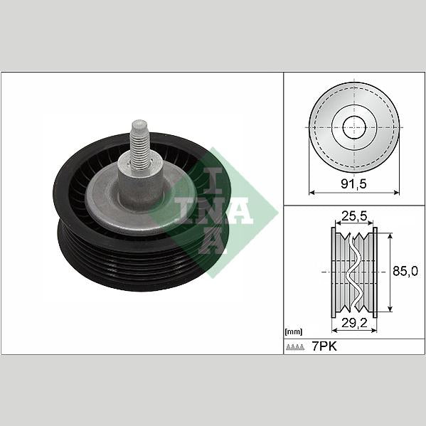 INA 532090910 V-Ribbed Belt Deflection/Guide Pulley