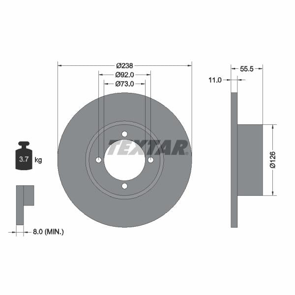 TRW MOTO ST1724 Brake Caliper Guide Sleeve Kit