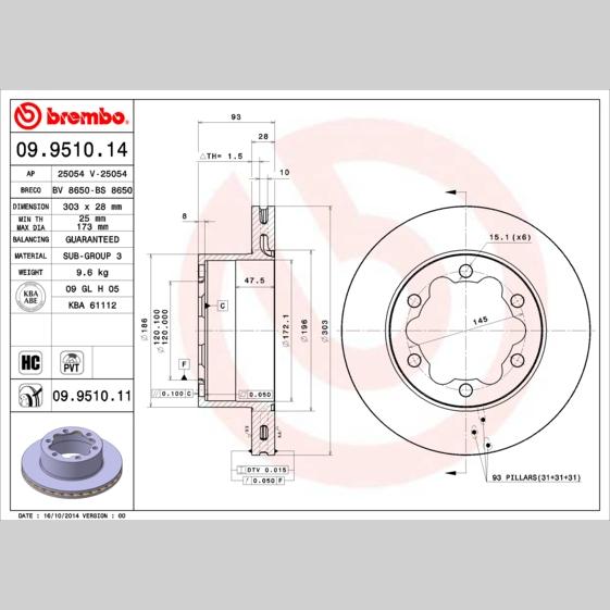 TRW MOTO BDA971 Brake Caliper Bracket