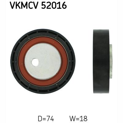 SKF VKMCV52016 V-Ribbed Belt Deflection/Guide Pulley