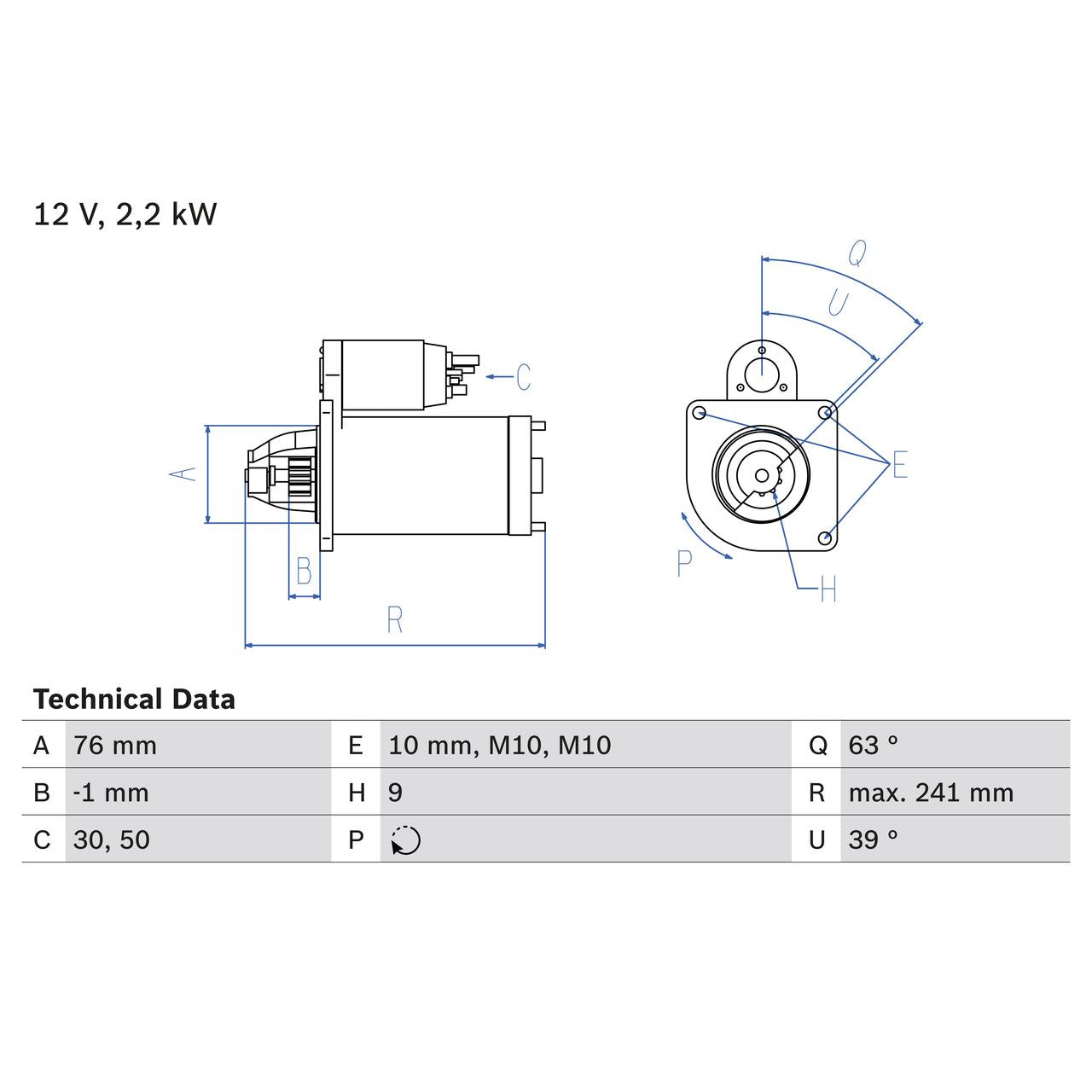 BOSCH 0986021620 Starter