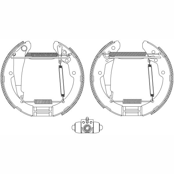 TEXTAR 84052401 Brake Shoe Set