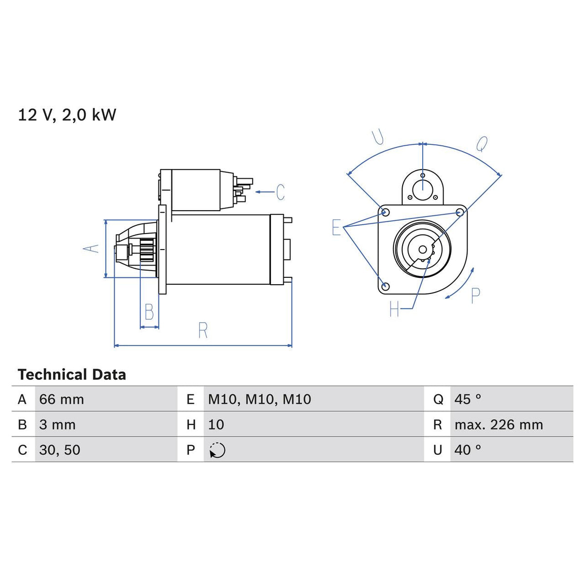 BOSCH 0986029090 Starter