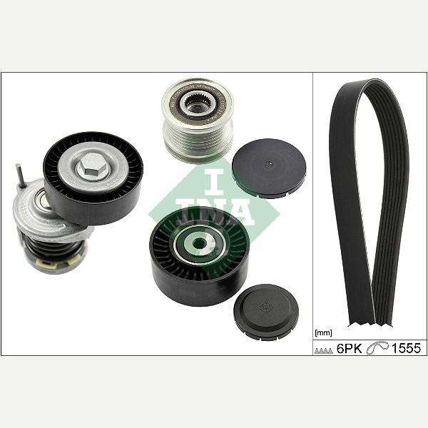 INA 529053520 V-Ribbed Belt Set