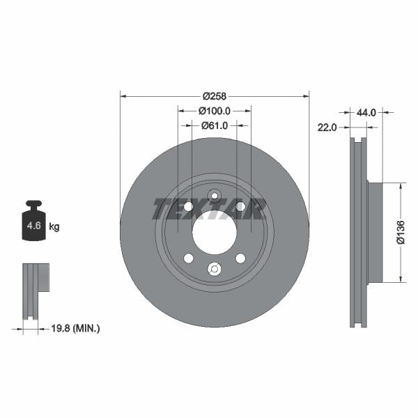 TRW MOTO BDA1047 Brake Caliper Bracket