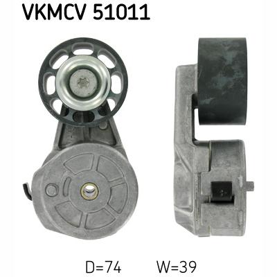 SKF VKMCV51011 V-Ribbed Belt Tensioner Pulley