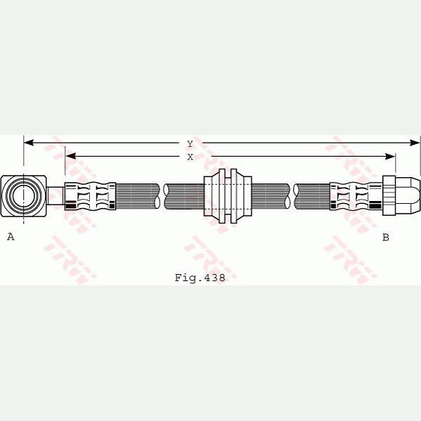 TRW MOTO PHD485 Brake Hose