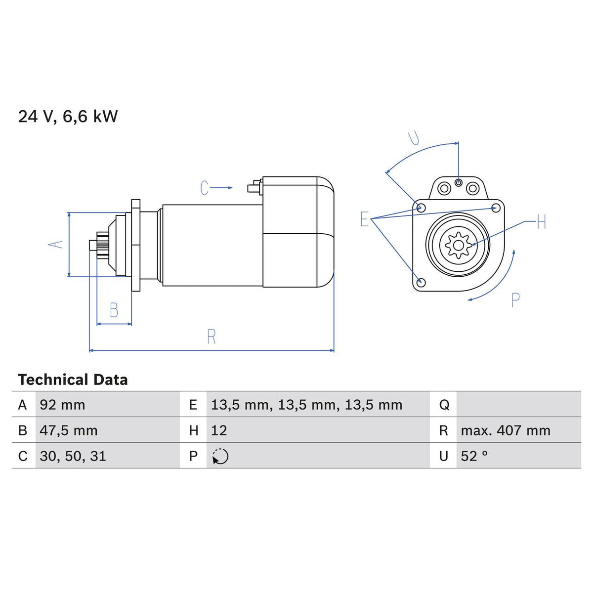 BOSCH 0986018090 Starter