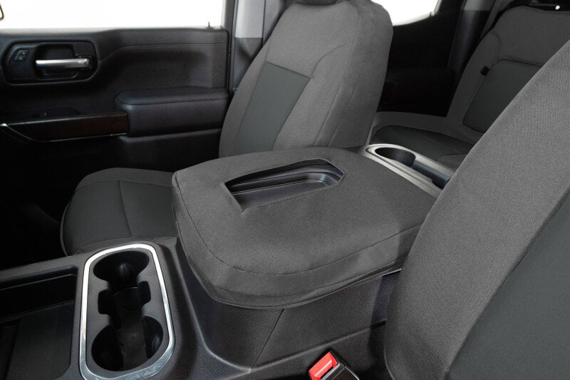 Covercraft 19-21 Chevrolet Silverado/ Endura PrecisionFit Front Row Seat Covers - Silver/Charcoal