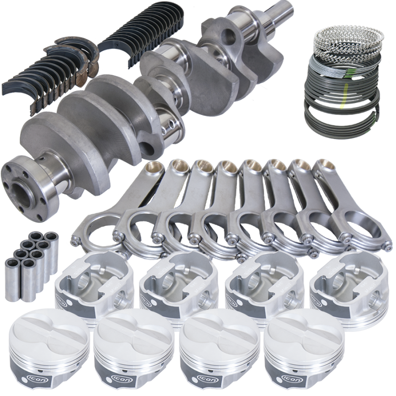 Eagle Ford 289/302 3.250in Crank 5.400in H-Beam -11cc Flat Top 4.040in Pistons Rotating Assembly