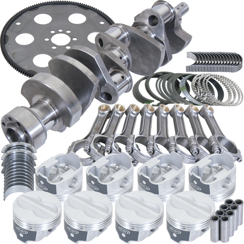 Eagle Chevy 350 1Pc 3.750in Crank 5.700in I-Beam Rods -10cc 4.030in Pistons Balanced Assembly