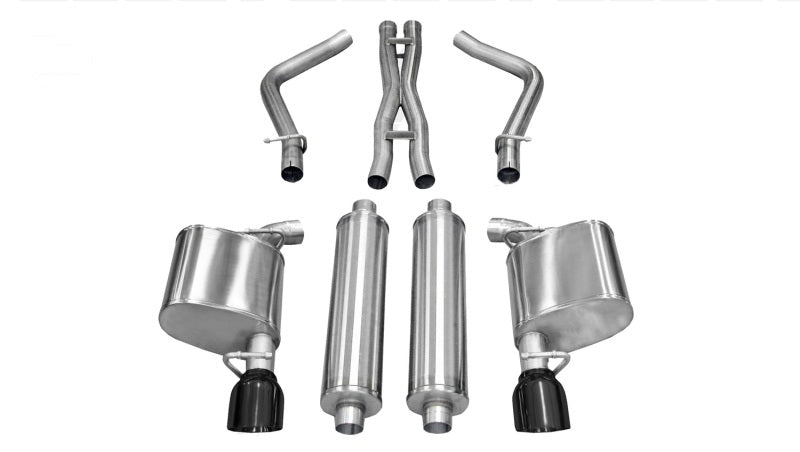 CORSA Performance Corsa 2011-2014 Chrysler 300 R/T 5.7L V8 Black Xtreme Cat-Back Exhaust
