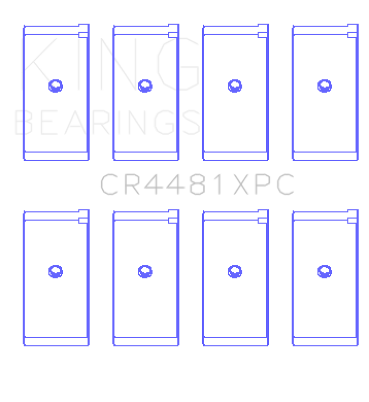 King Engine Bearings King Mitsubishi 4G63 / 4G64 6 Bolt 1st Gen DSM (Size 0.25) Coated Performance Rod Bearing Set