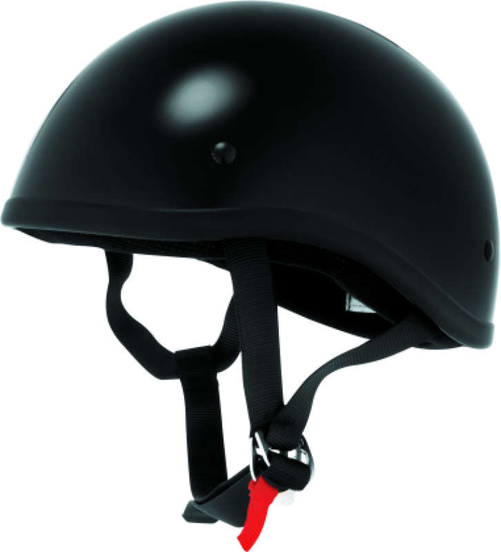 Bikers Choice Skid Lids Original Helmet Flat Black - Large