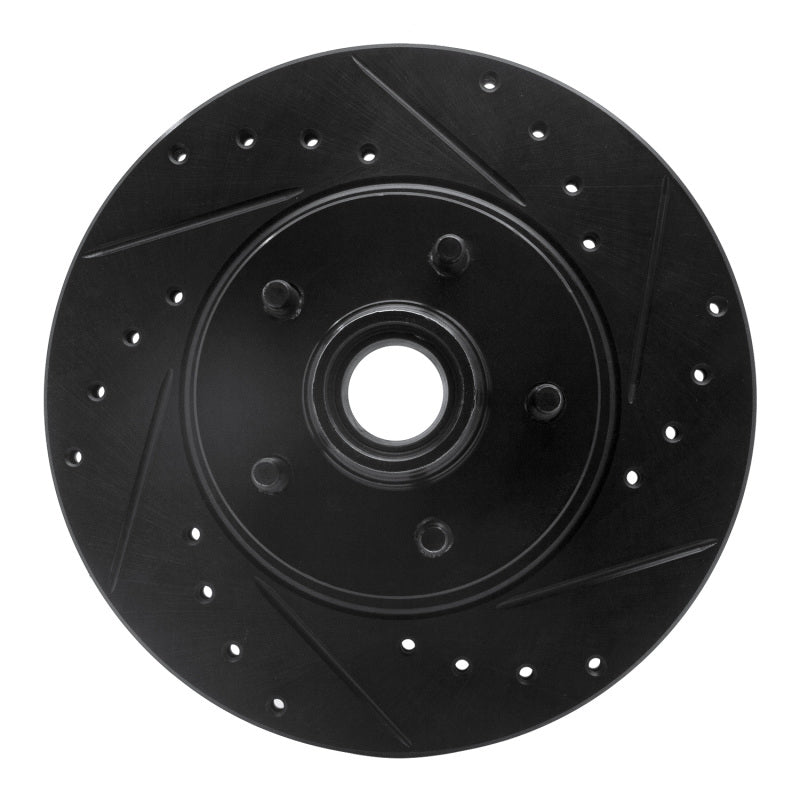 R1 Concepts R1 95-11 Ford Explorer Front Right Drilled & Slotted Black Brake Rotor