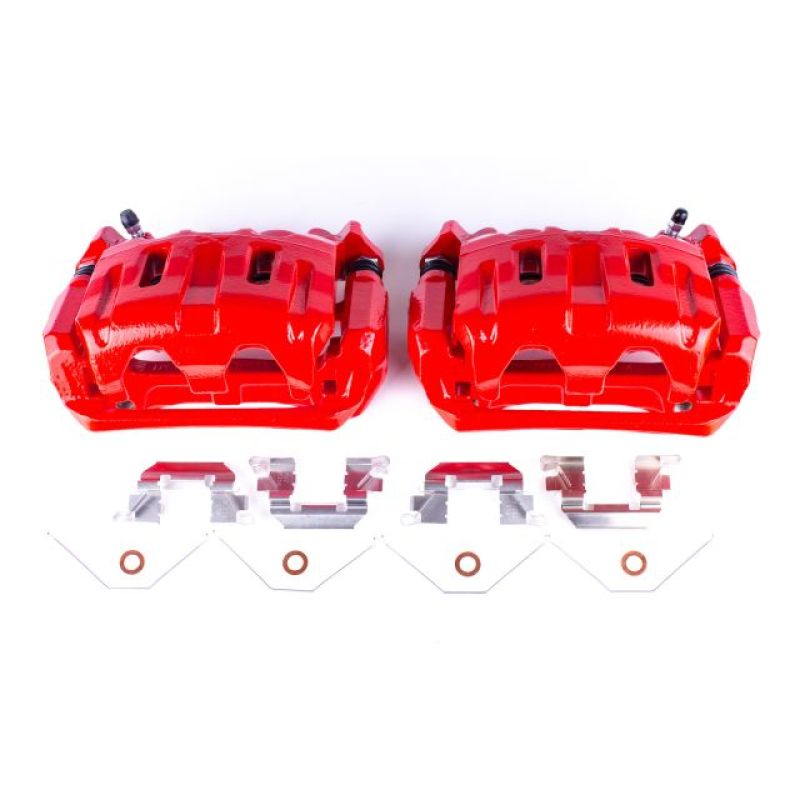 PowerStop Power Stop 11-17 Honda Odyssey Front Red Calipers w/Brackets - Pair