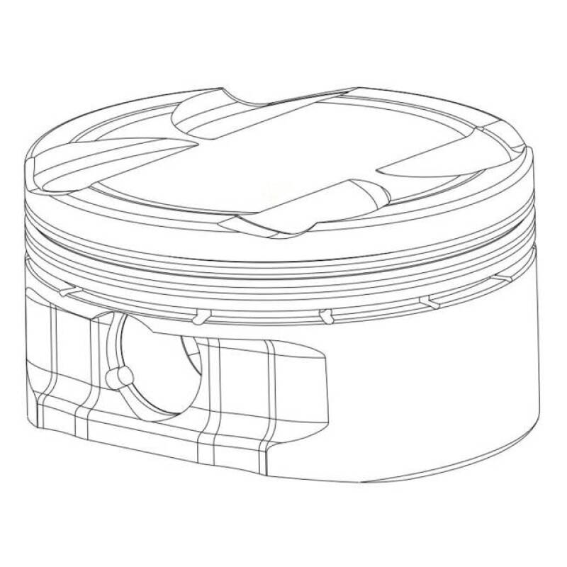 CP Pistons CP Piston & Ring Set for Acura/Honda K20A/A2/A3 - Bore (87mm) - (+1.0mm) - CR (10.9) (Single Piston)