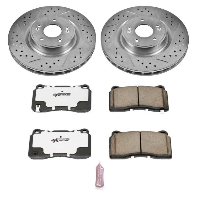 PowerStop Power Stop 10-16 Hyundai Genesis Coupe Front Z26 Street Warrior Brake Kit